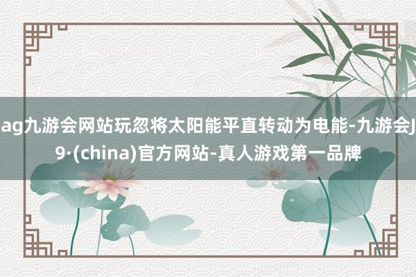 ag九游会网站玩忽将太阳能平直转动为电能-九游会J9·(china)官方网站-真人游戏第一品牌