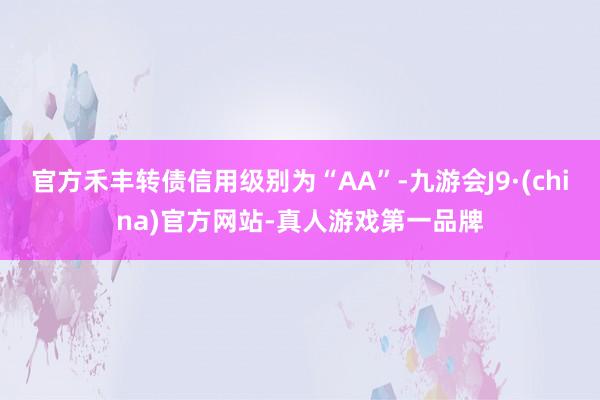 官方禾丰转债信用级别为“AA”-九游会J9·(china)官方网站-真人游戏第一品牌