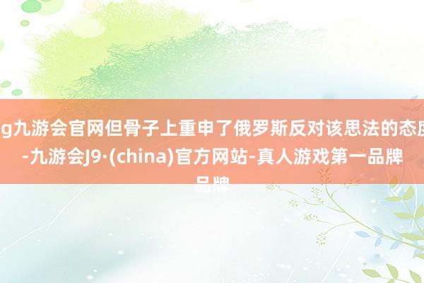 ag九游会官网但骨子上重申了俄罗斯反对该思法的态度-九游会J9·(china)官方网站-真人游戏第一品牌