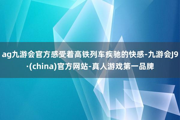 ag九游会官方感受着高铁列车疾驰的快感-九游会J9·(china)官方网站-真人游戏第一品牌