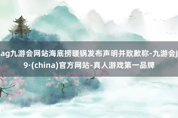 ag九游会网站海底捞暖锅发布声明并致歉称-九游会J9·(china)官方网站-真人游戏第一品牌